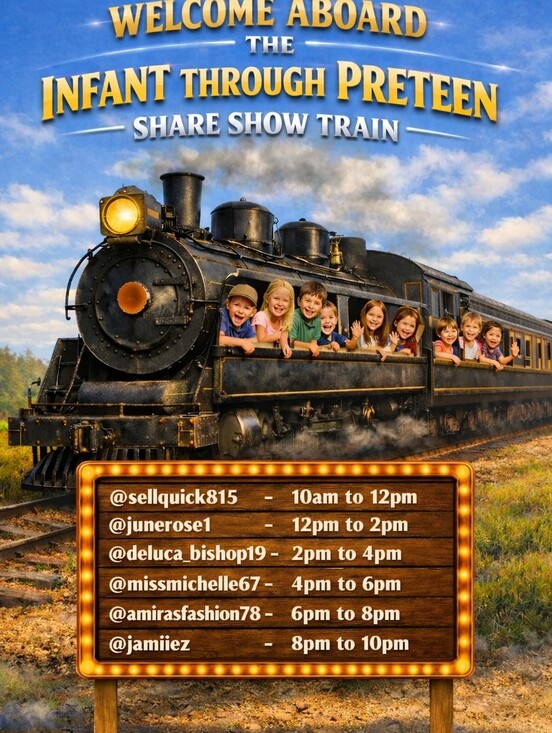 Other - Kids Train Show Every Monday - selling yours and ours - add 2 to the 💙.